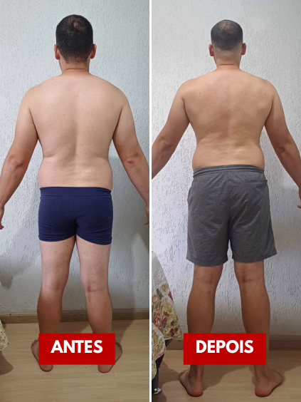 antes e depois