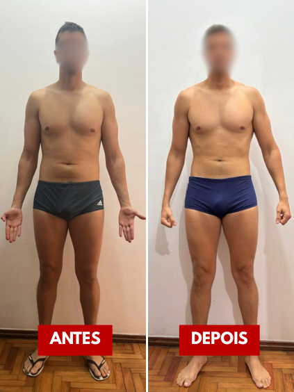 antes e depois